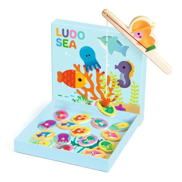 Djeco Djeco Puzzelspel Ludo Sea - 4 Spellen 3070900016231 Djeco sep25 Speelgoed & Spellen Spellen  Wijs west