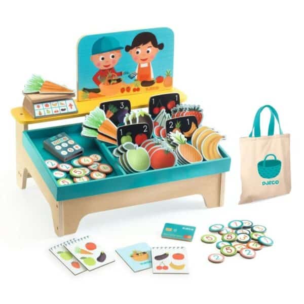 Djeco Djeco Léa & Milo Groenten & Fruitkraam 3070900055179 Djeco sep25 Speelgoed & Spellen Spellen  Wijs west