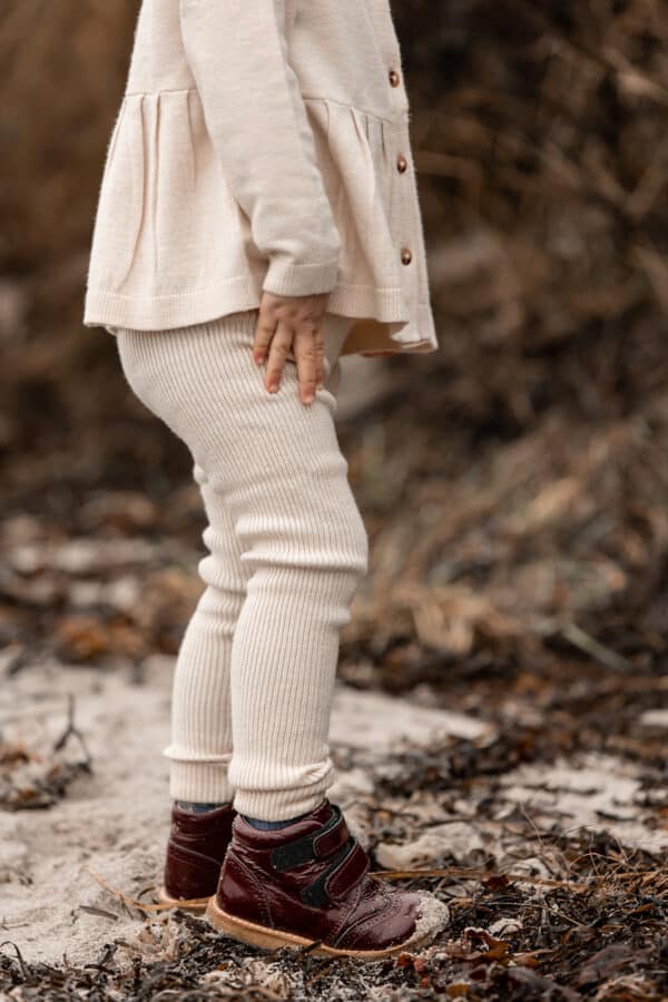Fliink Fliink Benna Rib Leggin Sandshell 5715435086073 Fliink AW25 Kleding & Accessoires Baby Broekjes Wijs west
