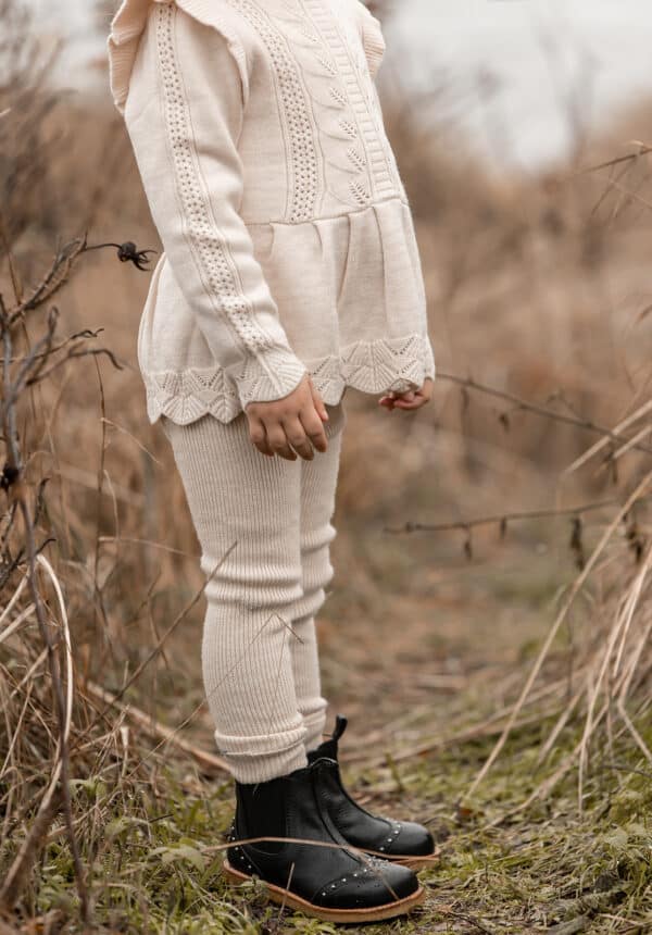 Fliink Fliink Benna Rib Leggin Sandshell 5715435086073 Fliink AW25 Kleding & Accessoires Baby Broekjes Wijs west