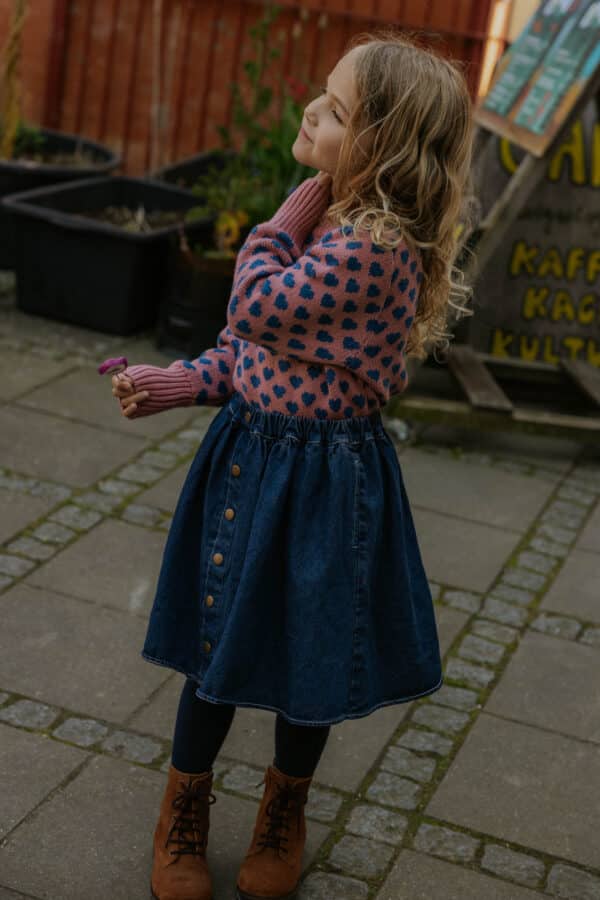 Fliink Fliink Don Denim Skirt Dark Denim Blue 5715435108591 Fliink AW25 Kleding & Accessoires Rokjes & Jurkjes  Wijs west