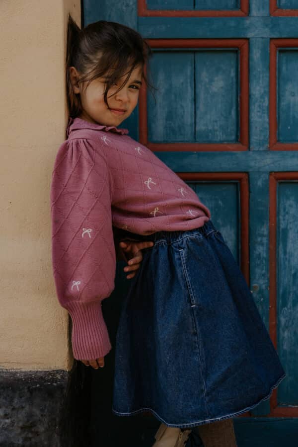 Fliink Fliink Don Denim Skirt Dark Denim Blue 5715435108591 Fliink AW25 Kleding & Accessoires Rokjes & Jurkjes  Wijs west
