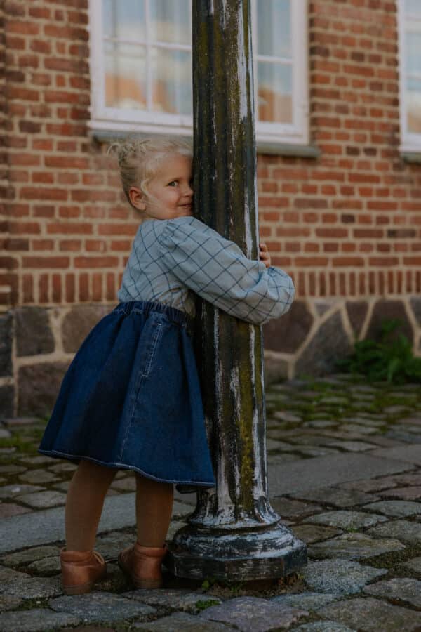 Fliink Fliink Don Denim Skirt Dark Denim Blue 5715435108591 Fliink AW25 Kleding & Accessoires Rokjes & Jurkjes  Wijs west