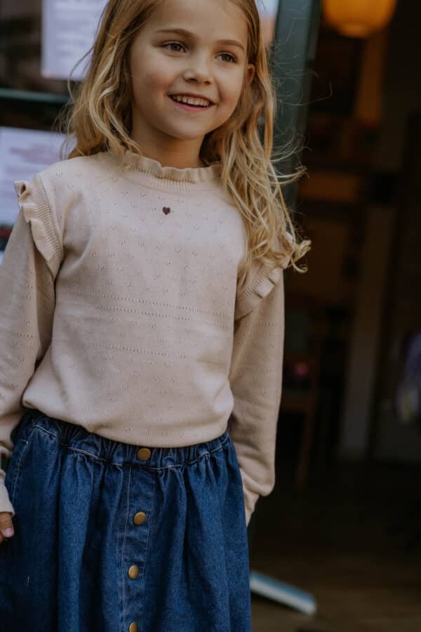 Fliink Fliink Fame Ls Blouse Sandshell 5715435109864 Fliink AW25 Kleding & Accessoires Shirts  Wijs west