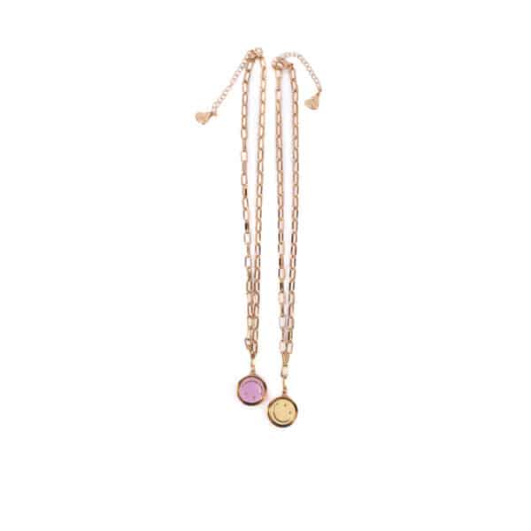 Great Pretenders Boutique Chic all Smiles Spinner Necklace