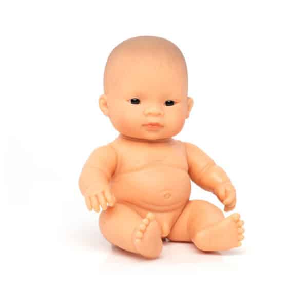 Miniland Babypop Aziatische Jongen – 21 cm