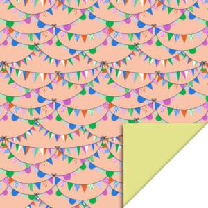 Rol Inpakpapier - Party Guirlande Bright - Yellow