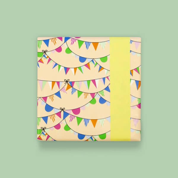 Rol Inpakpapier - Party Guirlande Bright - Yellow