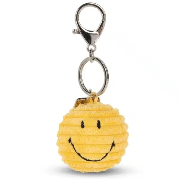 Smiley Keychain ECO Corduroy Yellow
