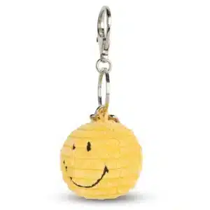 Smiley Keychain ECO Corduroy Yellow