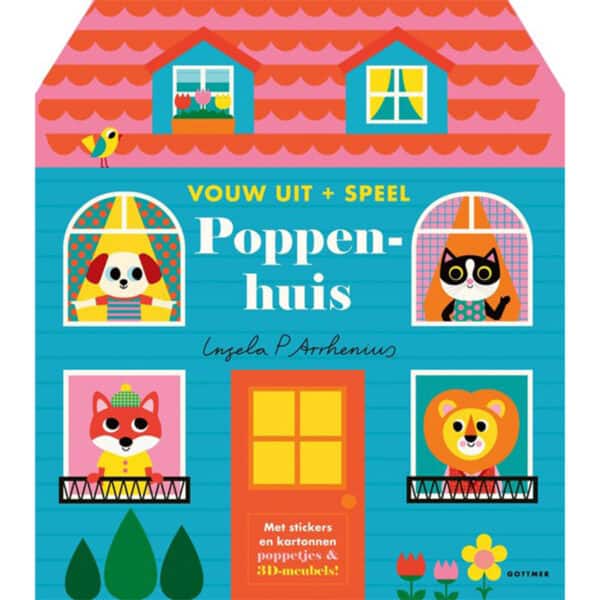 Vouw uit + Speel Poppenhuis