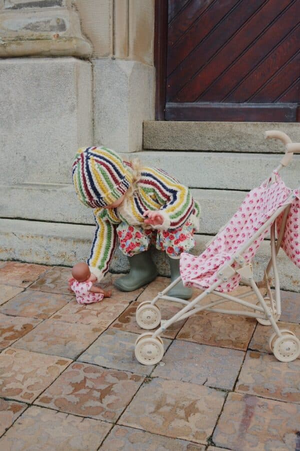 Konges Sløjd Konges Sløjd Doll Stroller Rosie Rose 5715681109366 Konges AW25 Speelgoed & Spellen Spelen Poppen Wijs west