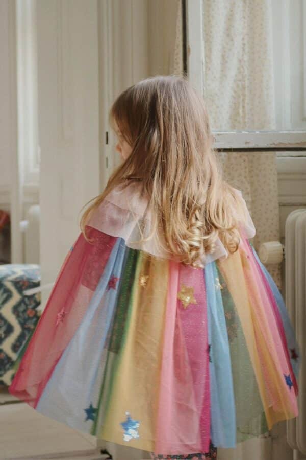 Konges Sløjd Konges Sløjd Glitter Rainbow Costume Evening Sand 5715681113042 Konges AW25 Speelgoed & Spellen Verkleden  Wijs west