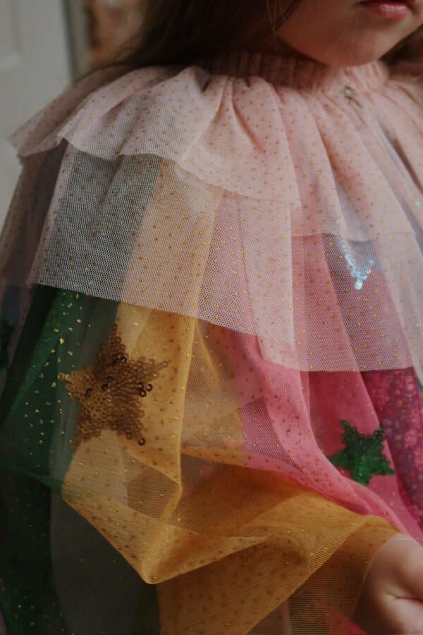 Konges Sløjd Konges Sløjd Glitter Rainbow Costume Evening Sand 5715681113042 Konges AW25 Speelgoed & Spellen Verkleden  Wijs west