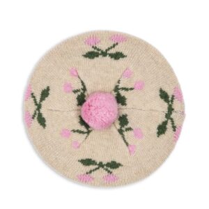 Konges Sløjd Konges Sløjd Belou Knit Beret Cherry 5715681098073 Konges AW25 Kleding & Accessoires Accessoires Hoedjes & Petjes Wijs west