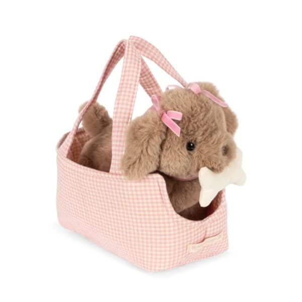 Konges Sløjd Konges Sløjd Maude Puppy Pink Check 5715681098165 Konges AW25 Speelgoed & Spellen Knuffels  Wijs west