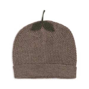 Konges Sløjd Konges Sløjd Fruity Beanie Bunny Brown Melange 5715681083659 Konges AW25 Kleding & Accessoires Accessoires Hoedjes & Petjes Wijs west