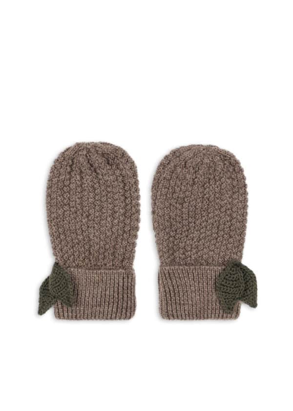 Konges Sløjd Konges Sløjd Fruity Mittens Bunny Brown Melange 5715681083727 Konges AW25 Kleding & Accessoires Accessoires Mutsen & Sjaals Wijs west