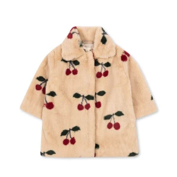 Konges Sløjd Konges Sløjd Fuzzie Coat Grs Ma Grande Cerise 5715681083802 Konges AW25 Kleding & Accessoires Jassen  Wijs west