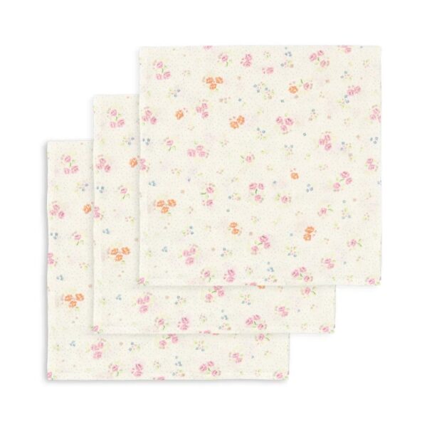 Konges Sløjd Konges Sløjd 3 Pack Muslin Cloth Gots Bella Rosita 5715681099803 Konges AW25 Verzorging Swaddles  Wijs west