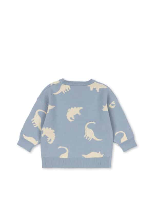 Konges Sløjd Konges Sløjd Lapis Knit Sweater Gots Dino Mist 5715681115664 Konges AW25 Kleding & Accessoires Shirts  Wijs west