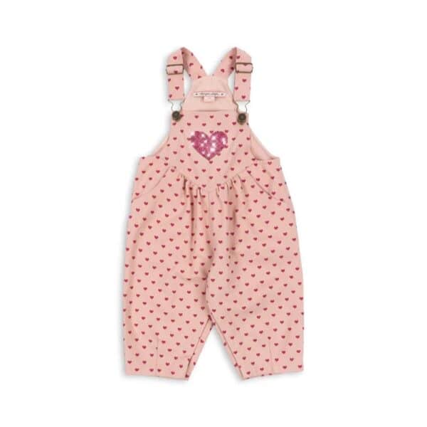 Konges Sløjd Konges Sløjd Nola Sequin Overalls Gots Berry Coeur 5715681124758 Konges AW25 Kleding & Accessoires Baby Rompers Wijs west