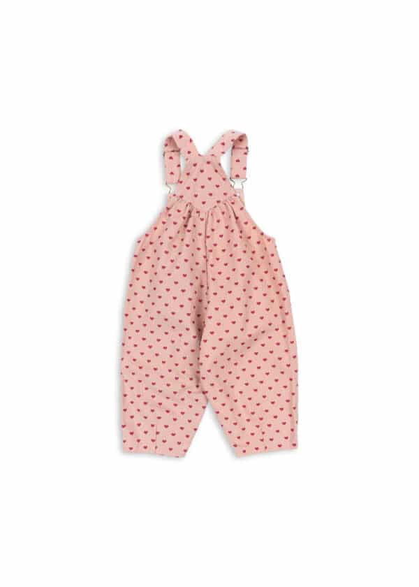 Konges Sløjd Konges Sløjd Nola Sequin Overalls Gots Berry Coeur 5715681124758 Konges AW25 Kleding & Accessoires Baby Rompers Wijs west