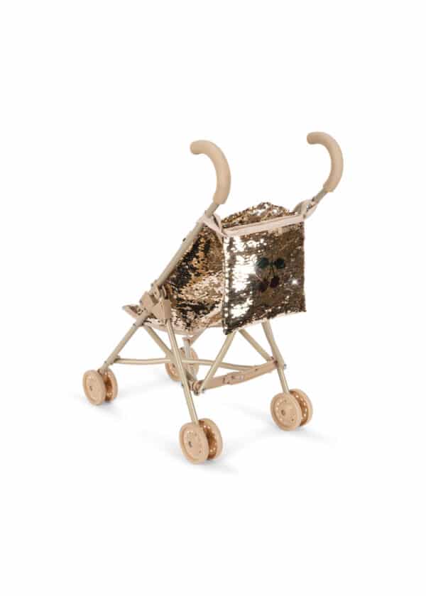 Konges Sløjd Konges Sløjd Sparkly Doll Stroller Cherry 5715681128022 Konges AW25 Speelgoed & Spellen Spelen Poppen Wijs west
