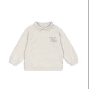 Konges Sløjd Konges Sløjd Spotty Ls Polo Gots Off White Melange 5715681128121 Konges AW25 Kleding & Accessoires Shirts  Wijs west