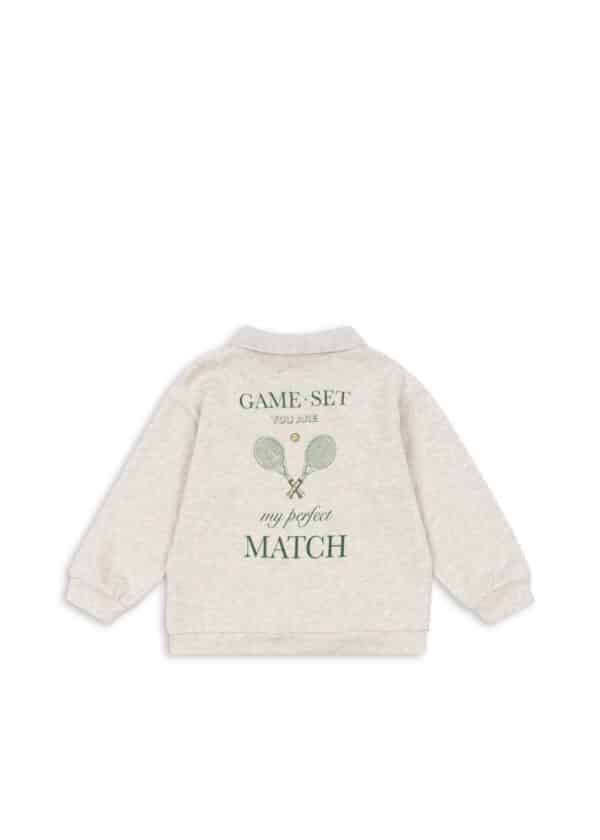 Konges Sløjd Konges Sløjd Spotty Ls Polo Gots Off White Melange 5715681128121 Konges AW25 Kleding & Accessoires Shirts  Wijs west