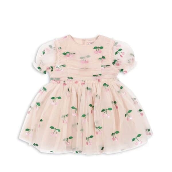 Konges Sløjd Konges Sløjd Tullie Dress Ma Grande Cerise Pink Glitter 5715681130186 Konges AW25 Kleding & Accessoires Rokjes & Jurkjes  Wijs west