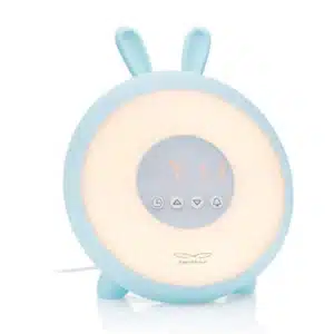 Rabbit Wake Up Lamp with Alarm Clock, Blue