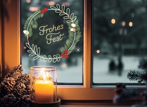 Kerst metallic Raamstiften