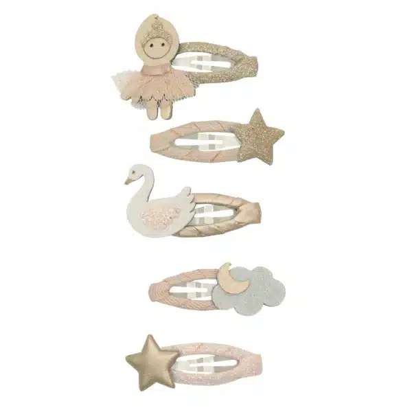 Mimi & Lula Mimi & Lula Ballerina Mini Clic Clacs 5061064830281 Mimi AW25 6 Verzorging Haaraccessoires Wijs west
