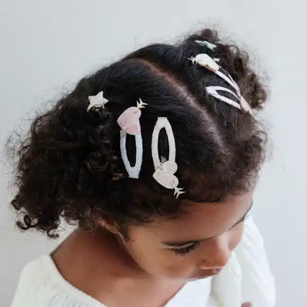Mimi & Lula Mimi & Lula Cupid Heart Clic Clacs 5061064830359 Mimi AW25 6 Verzorging Haaraccessoires Wijs west