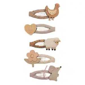 Mimi & Lula Mimi & Lula Farm Animal Mini Clic Clacs 5061064830533 Mimi AW25 6 Verzorging Haaraccessoires Wijs west