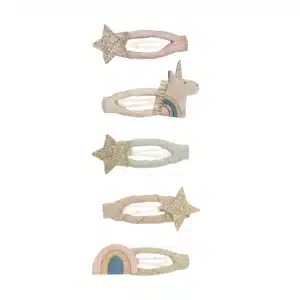 Mimi & Lula Mimi & Lula Celeste Unicorn Mini Clic Clacs 5061064830595 Mimi AW25 6 Verzorging Haaraccessoires Wijs west