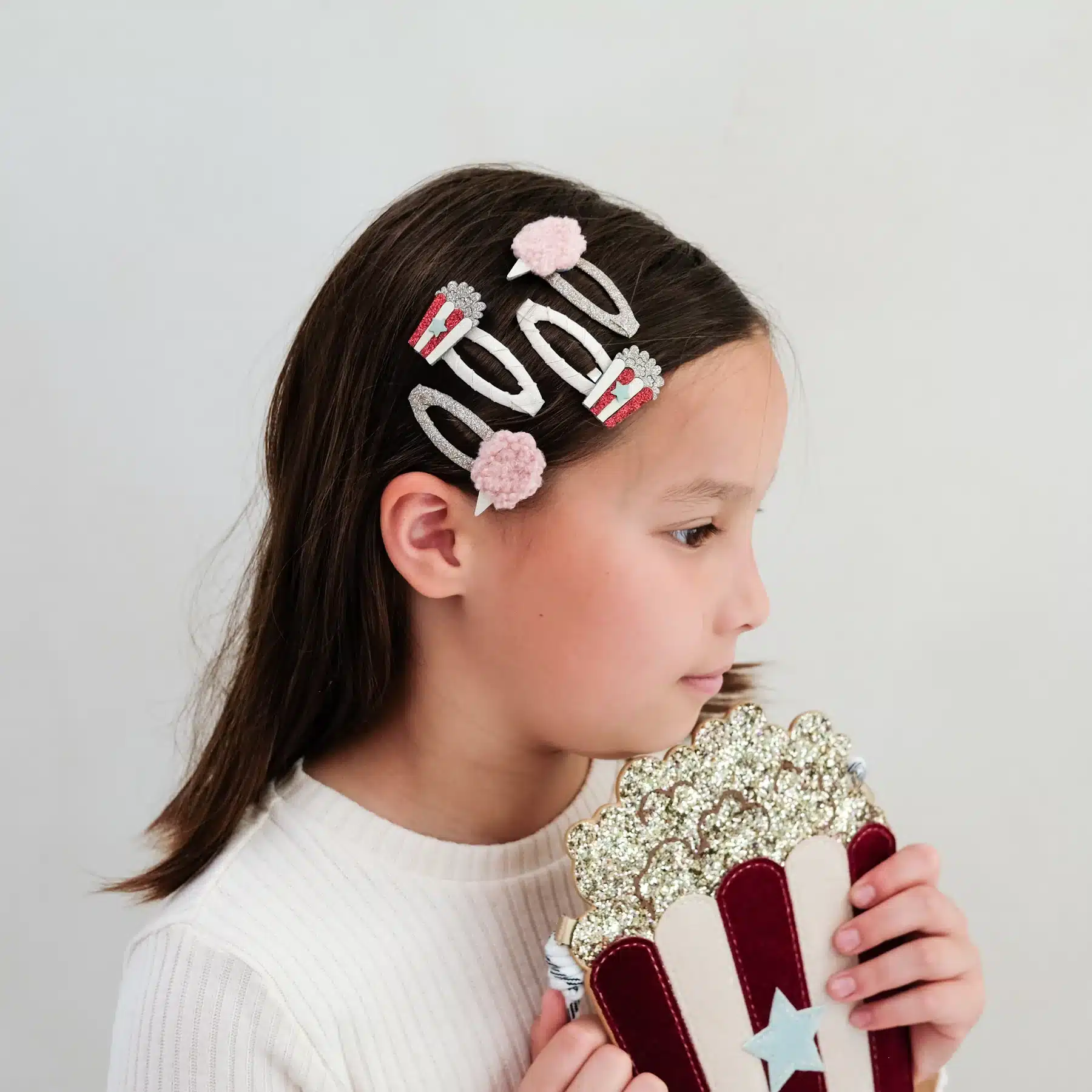Mimi & Lula Mimi & Lula Popcorn & Candyfloss Clips 5061064830663 Mimi AW25 6 Verzorging Haaraccessoires Wijs west