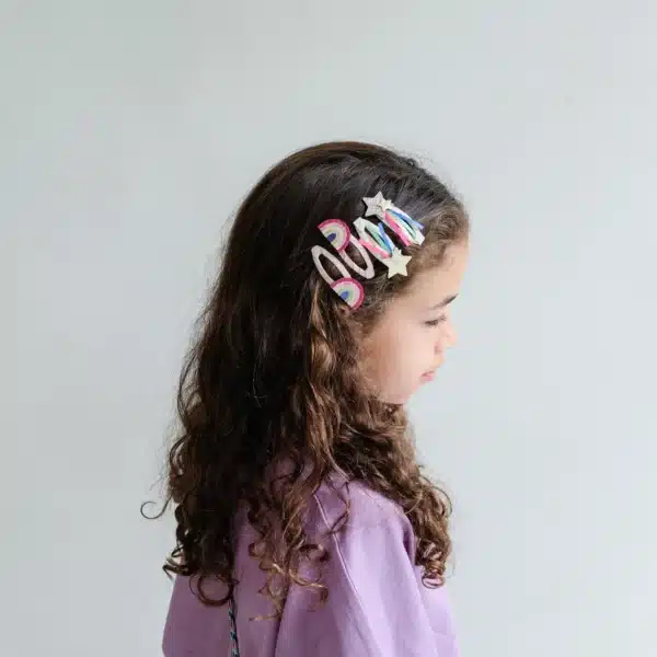 Mimi & Lula Mimi & Lula Disco Over The Rainbow Clips 5061064830717 Mimi AW25 6 Verzorging Haaraccessoires Wijs west