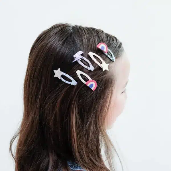Mimi & Lula Mimi & Lula Rainbow Mini Clic Clacs 5061064830724 Mimi AW25 6 Verzorging Haaraccessoires Wijs west
