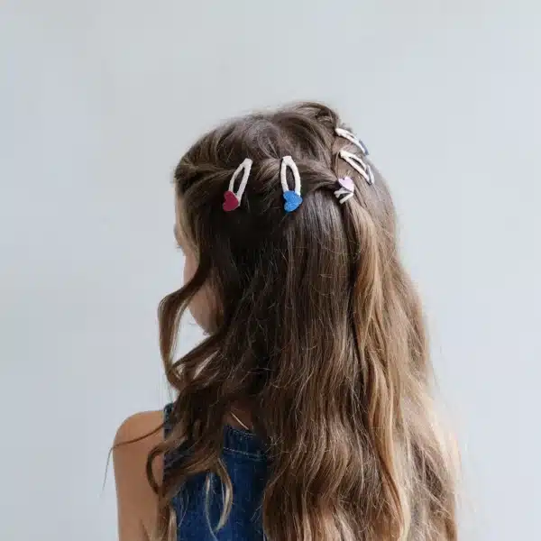 Mimi & Lula Mimi & Lula Jazzy Heart Mini Clic Clacs 5061064830854 Mimi AW25 6 Verzorging Haaraccessoires Wijs west