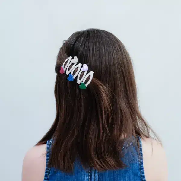 Mimi & Lula Mimi & Lula Jazzy Heart Mini Clic Clacs 5061064830854 Mimi AW25 6 Verzorging Haaraccessoires Wijs west