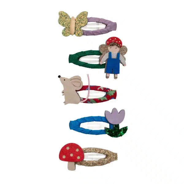Mimi & Lula Mimi & Lula Woodland Fairy Mini Clic Clacs 5061064831073 Mimi AW25 6 Verzorging Haaraccessoires Wijs west