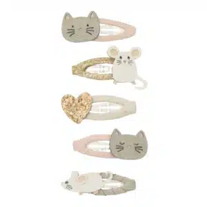 Mimi & Lula Mimi & Lula Cat & Mouse Mini Clic Clacs 5061064831134 Mimi AW25 6 Verzorging Haaraccessoires Wijs west