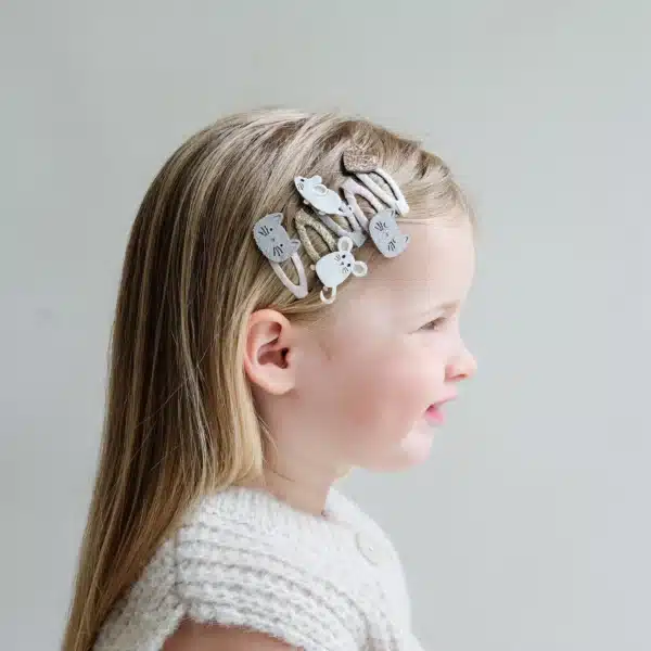 Mimi & Lula Mimi & Lula Cat & Mouse Mini Clic Clacs 5061064831134 Mimi AW25 6 Verzorging Haaraccessoires Wijs west