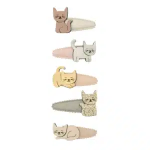 Mimi & Lula Mimi & Lula Kitty Cat Mini Clic Clacs 5061064831165 Mimi AW25 6 Verzorging Haaraccessoires Wijs west