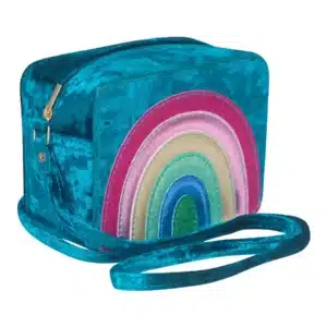 Mimi & Lula Mimi & Lula Radiant Rainbow Velvet Bag 5061064831677 Mimi AW25 18 Kleding & Accessoires Tassen & Rugzakken Wijs west