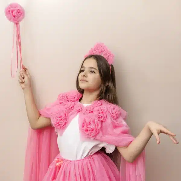 Mimi & Lula Mimi & Lula Pink Ruffle Flower Wand 5061064832025 Mimi AW25 6 Speelgoed & Spellen Verkleden Wijs west