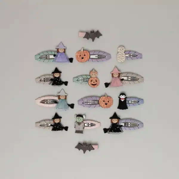 Mimi & Lula Mimi & Lula Halloween Mini Clic Clacs 5061064831325 Mimi AW25 6 Verzorging Haaraccessoires Wijs west