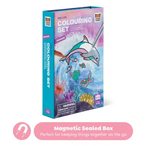 Tiger Tribe Shimmer Colouring Set - Sea Life